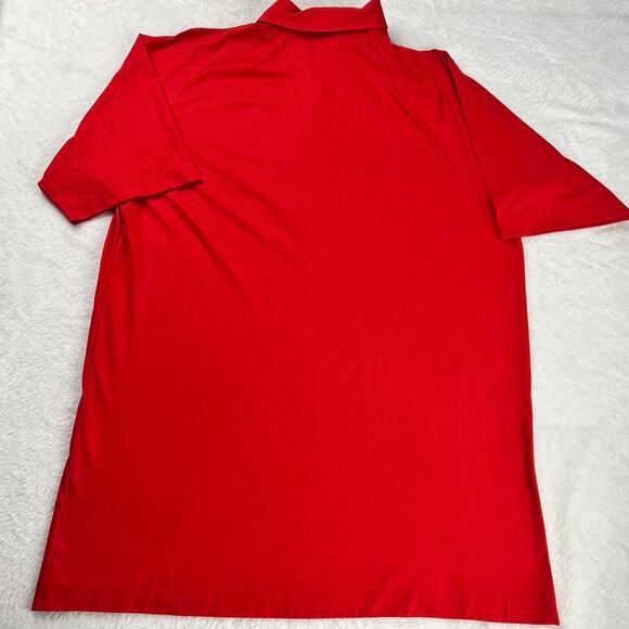 Disney Vintage embroidered Mickey Mouse Red Polo Golf Shirt men’s size Large - Picture 2 of 7